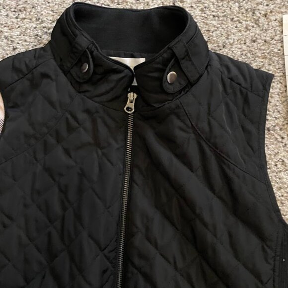 Market & Spruce women's black quilted vest, size M - Picture 9 of 10